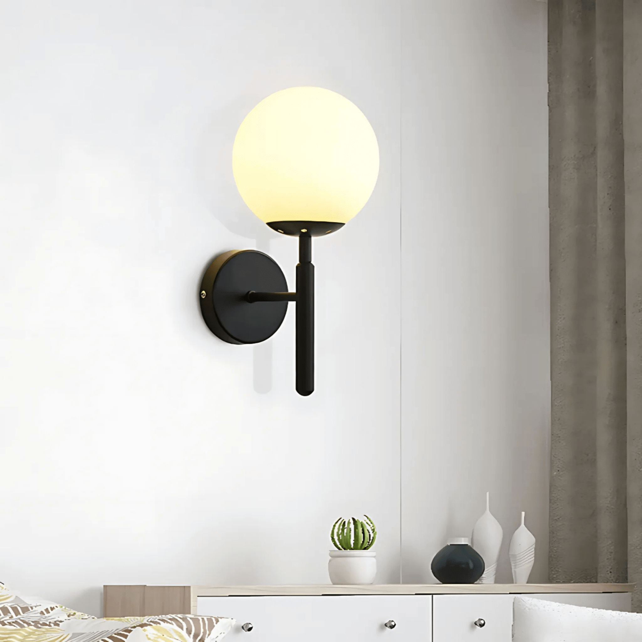 Bauer Black Wall Light - Hestia + Co.