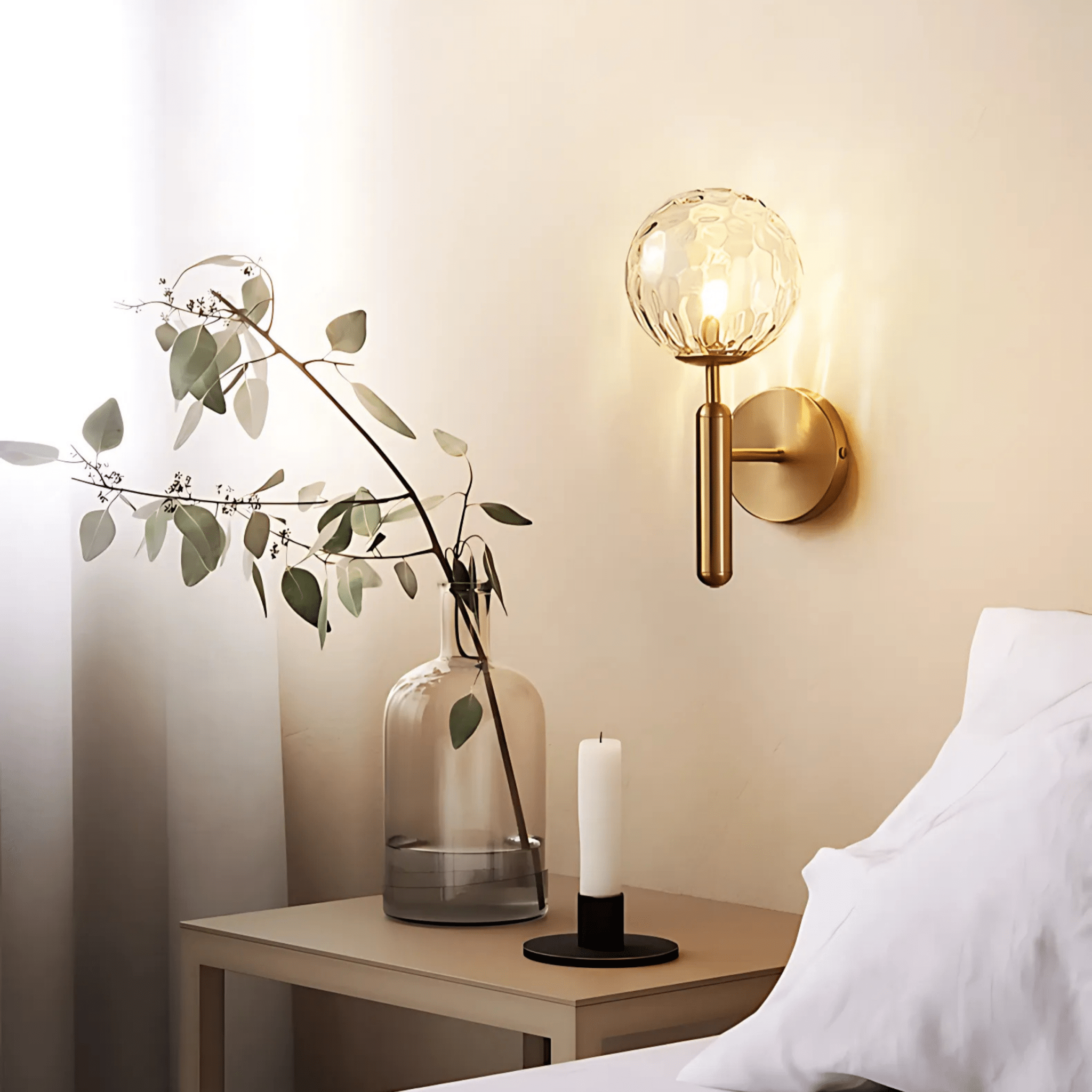 Bauer Brass Wall Light - Hestia + Co.