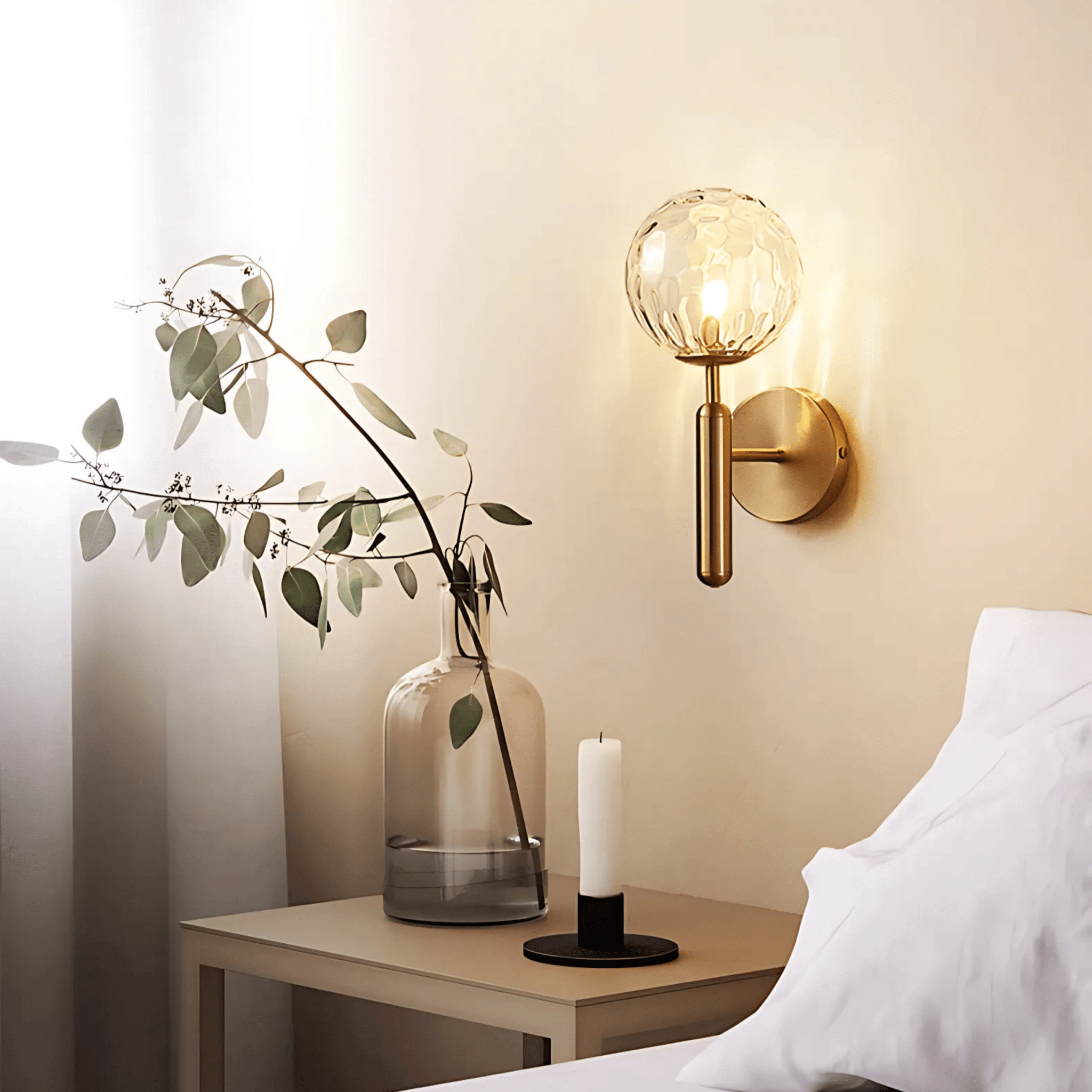 Bauer Brass Wall Light - Hestia + Co.