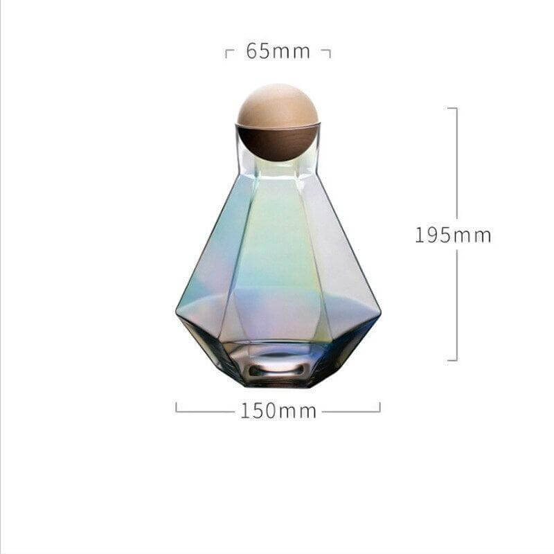 Hexagonal glass Pitcher set - Hestia + Co.