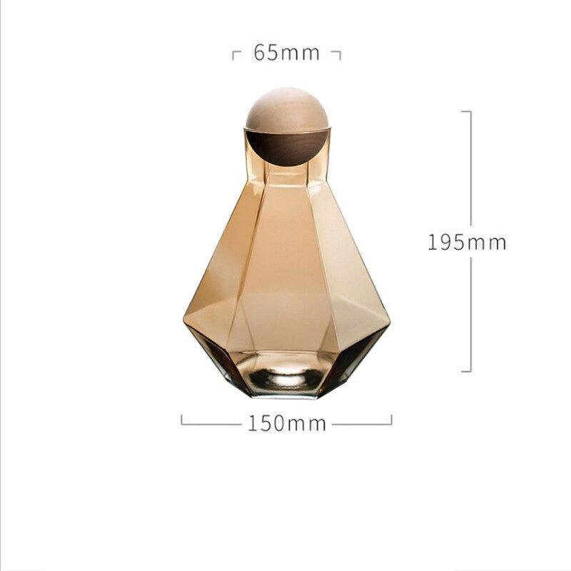 Hexagonal glass Pitcher set - Hestia + Co.