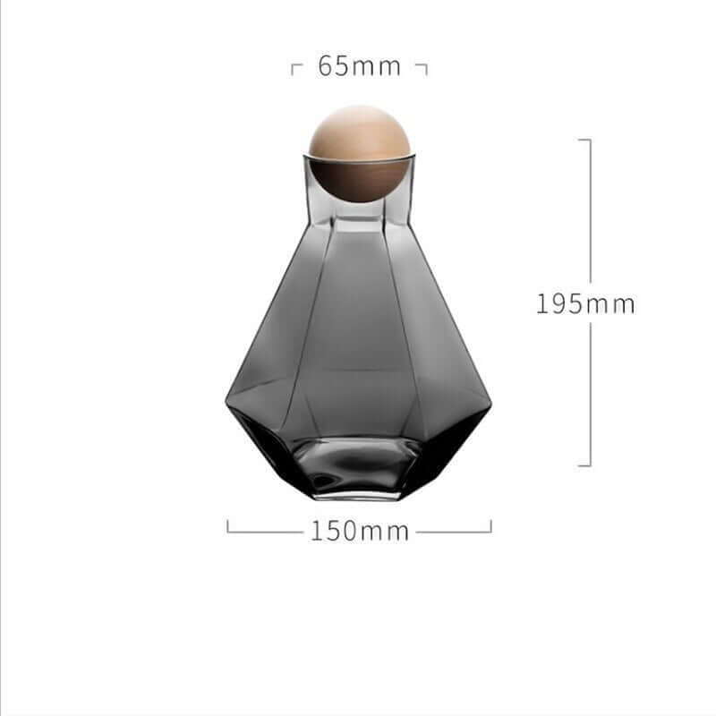 Hexagonal glass Pitcher set - Hestia + Co.