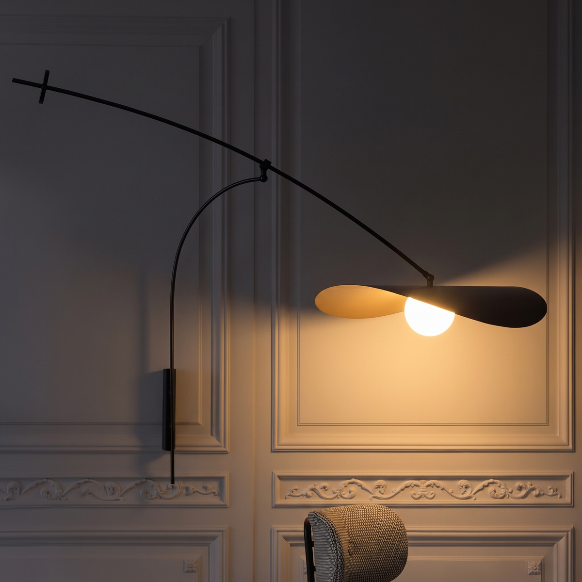 Valor Wall Light - Hestia + Co. (night-time)