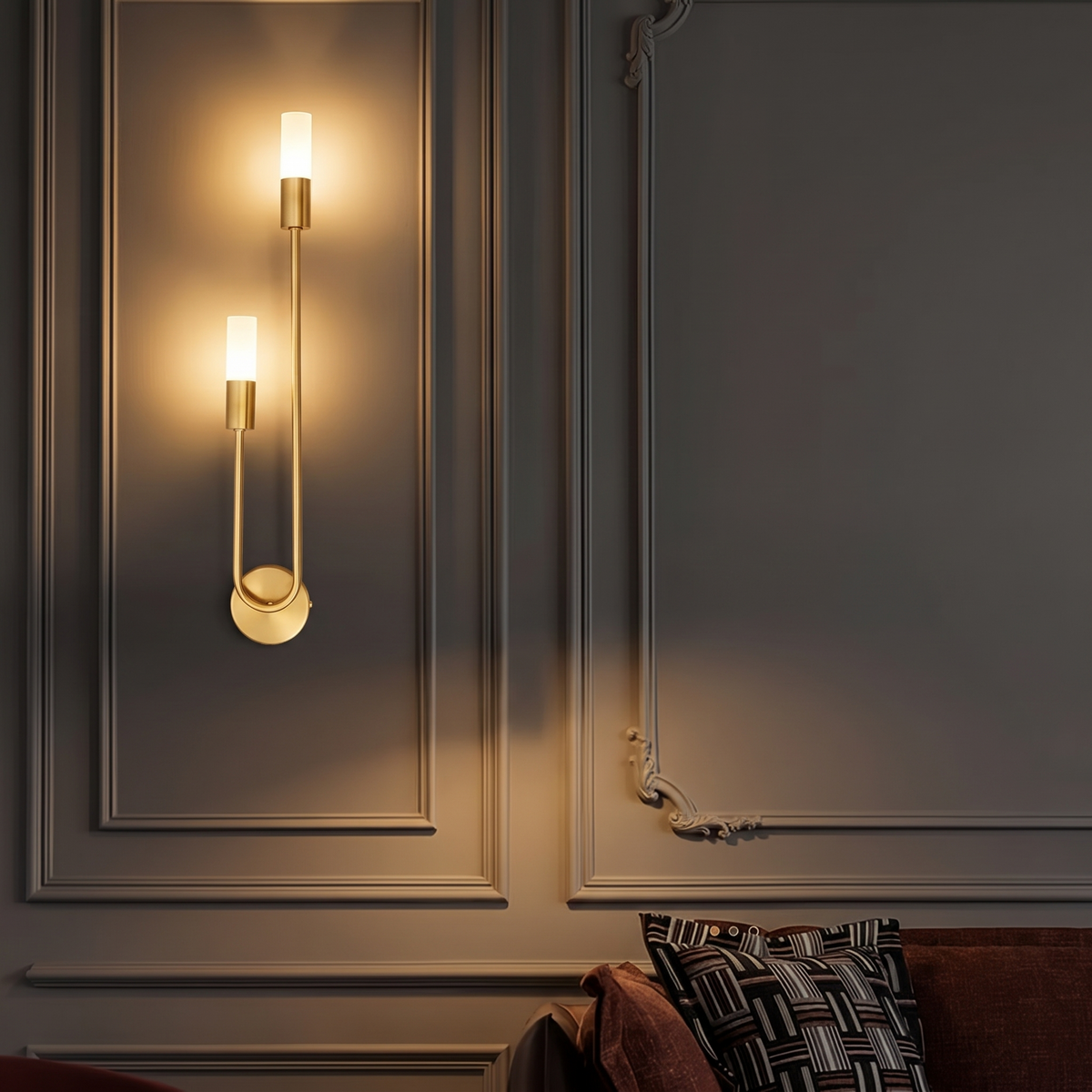 Marina Wall Lights - Hestia + Co. (night-time)