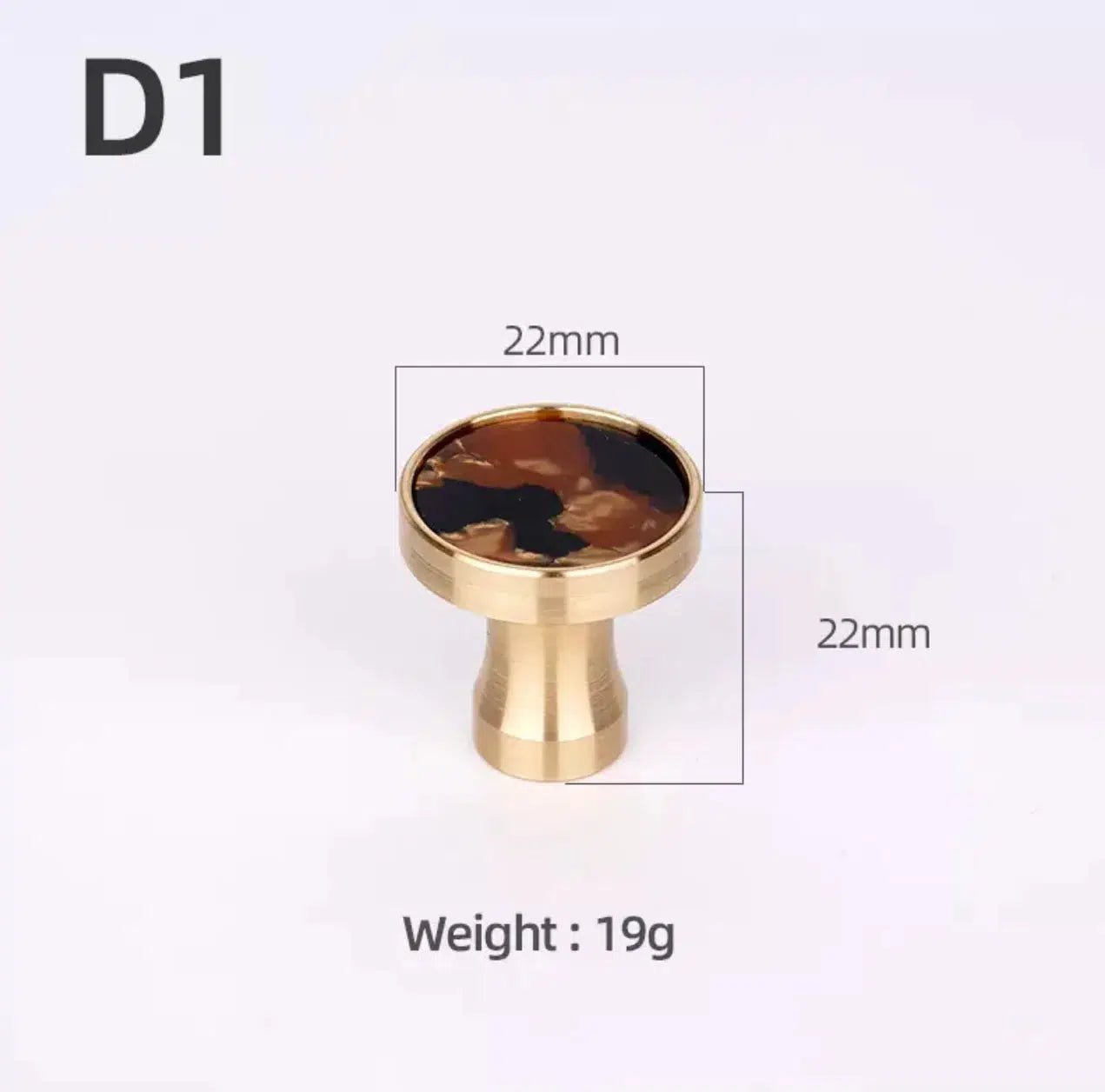 Brass and Stone Handles - Hestia + Co.