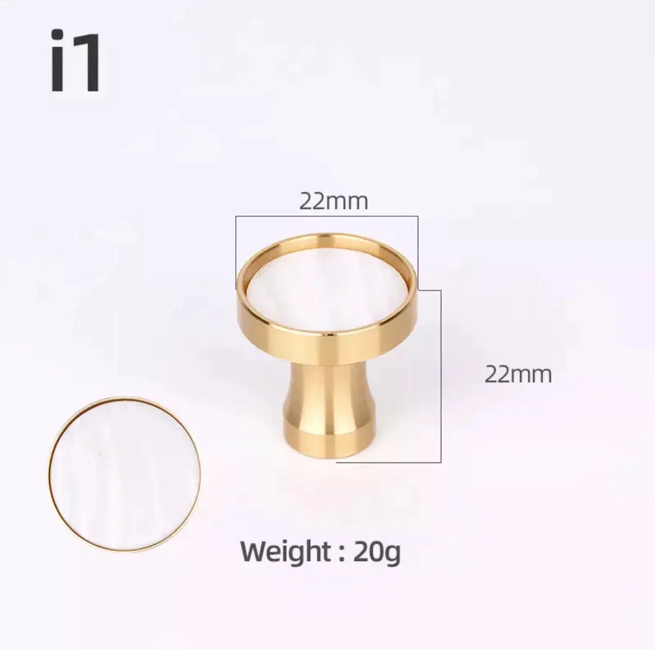 Brass and Stone Handles - Hestia + Co.