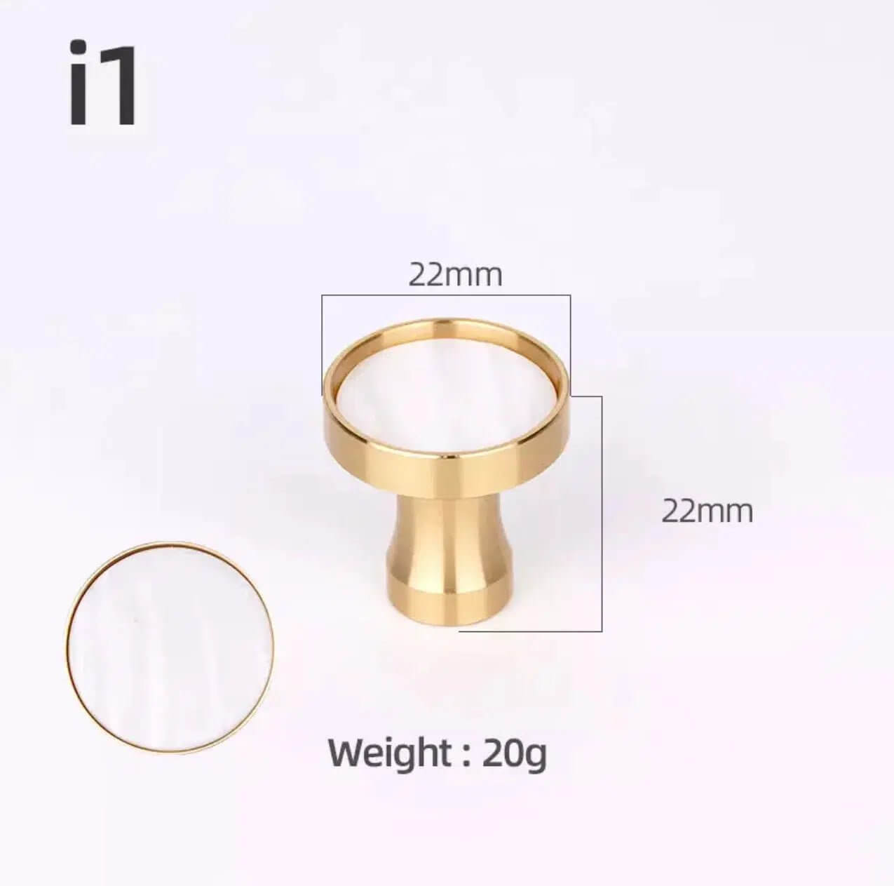 Brass and Stone Handles - Hestia + Co.