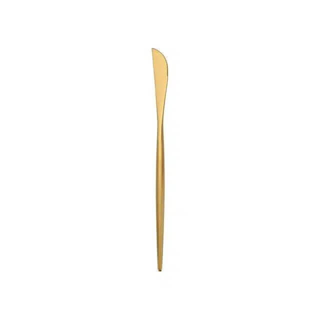 Brushed Gold Cutlery Set - Hestia + Co.