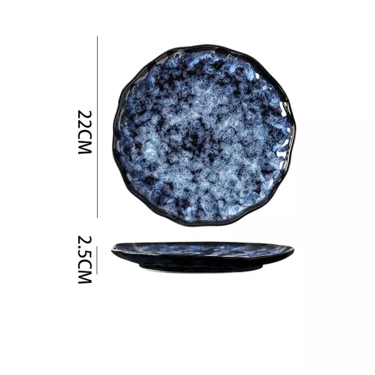 Cat Blue Japanese style Tableware - Hestia + Co.
