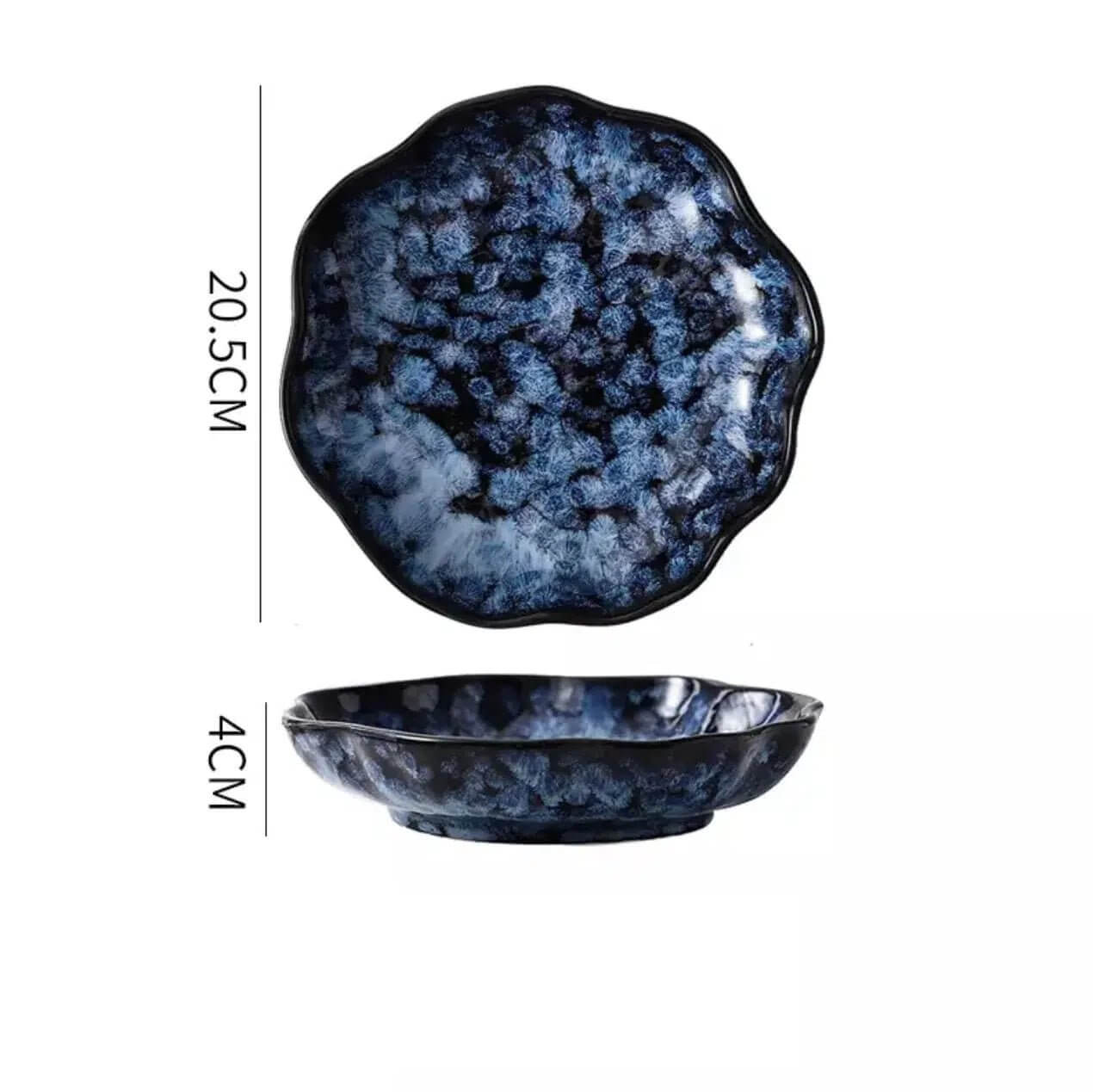 Cat Blue Japanese style Tableware - Hestia + Co.