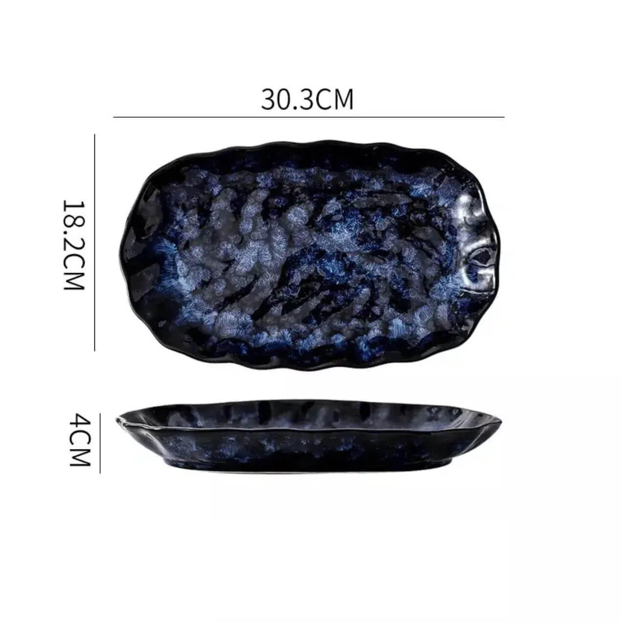 Cat Blue Japanese style Tableware - Hestia + Co.