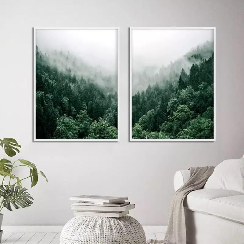 Foggy Forest Print - Hestia + Co.