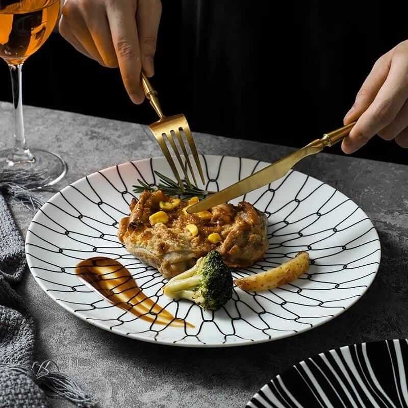 Geo Ceramic Plates - Hestia + Co.
