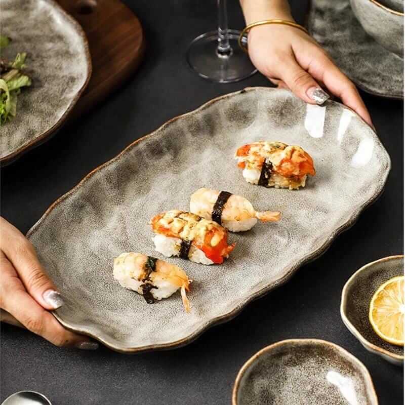 Irregular Stone Grain Bowls + Plates - Hestia + Co.