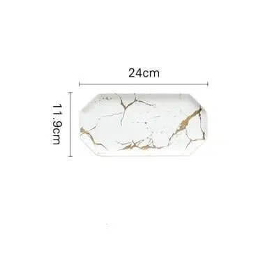 Marble Glaze Ceramic Party Tableware - Hestia + Co.