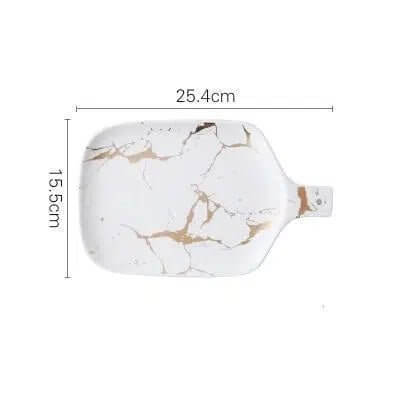 Marble Glaze Ceramic Party Tableware - Hestia + Co.