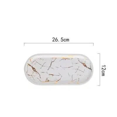 Marble Glaze Ceramic Party Tableware - Hestia + Co.