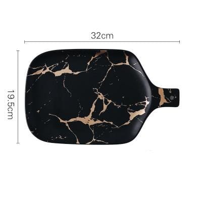 Marble Glaze Ceramic Party Tableware - Hestia + Co.