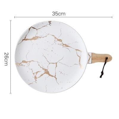 Marble Glaze Ceramic Party Tableware - Hestia + Co.