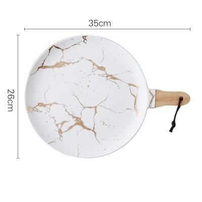 Marble Glaze Ceramic Party Tableware - Hestia + Co.