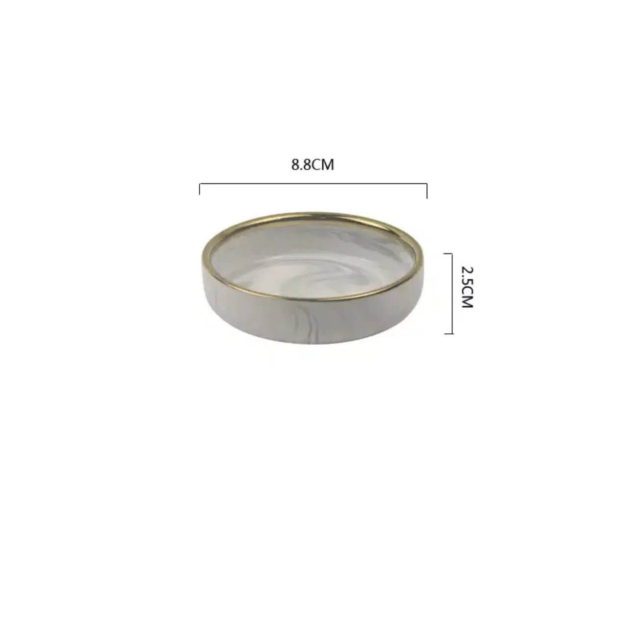 Marble Pattern Porcelain Plate Set - Hestia + Co.