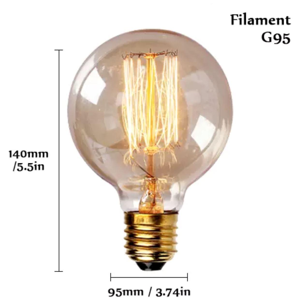 Vintage E27 Filament Light Bulbs - Hestia + Co.