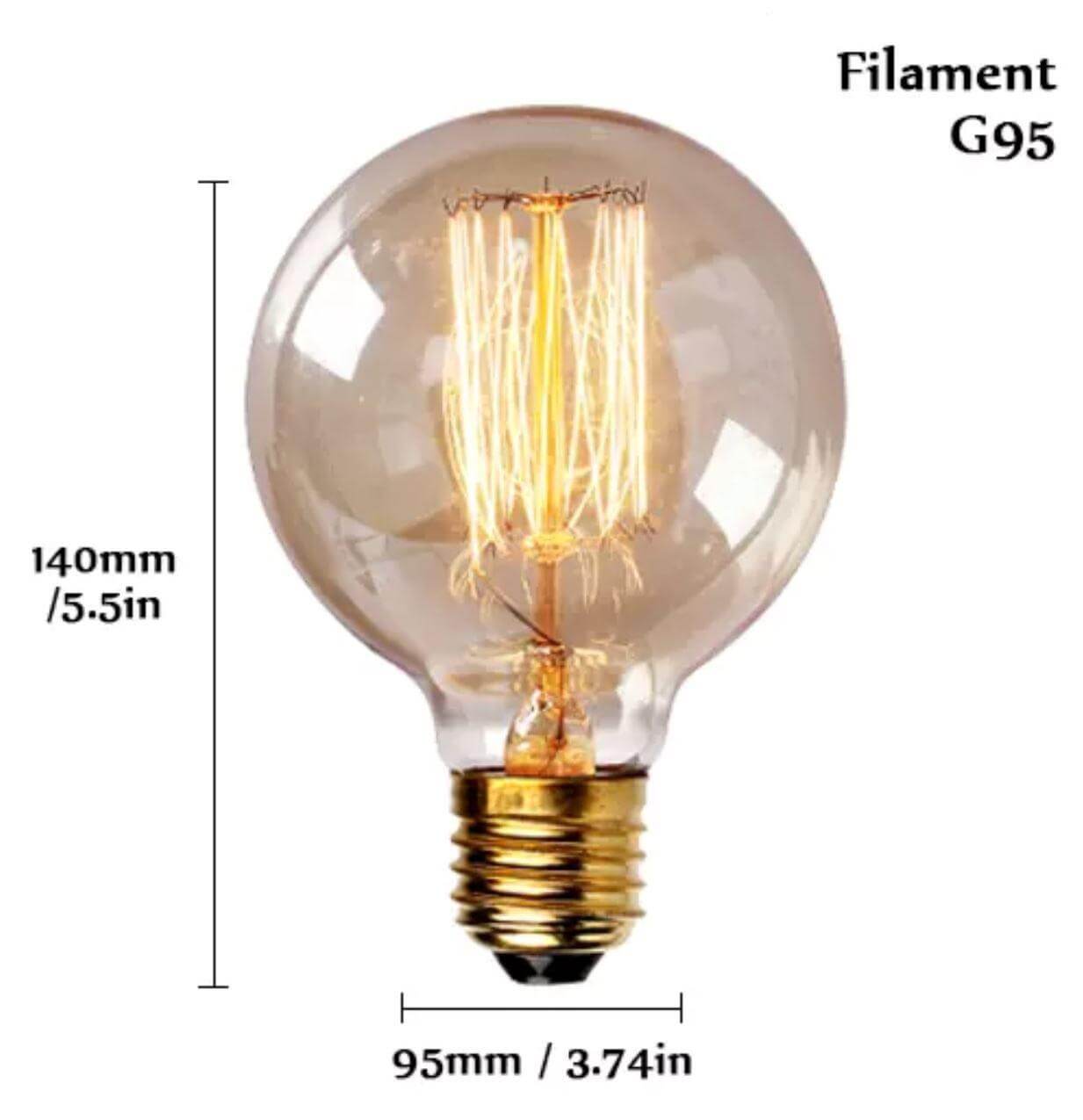 Vintage E27 Filament Light Bulbs - Hestia + Co.