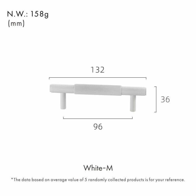 White Intake Handle - Hestia + Co.