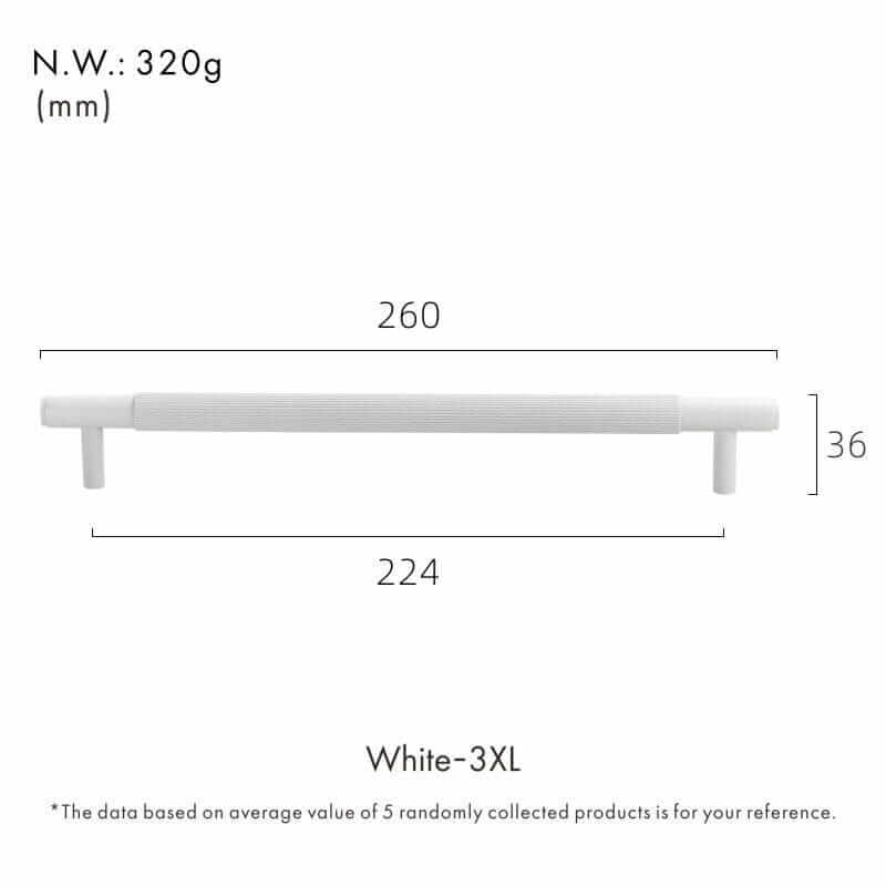 White Intake Handle - Hestia + Co.