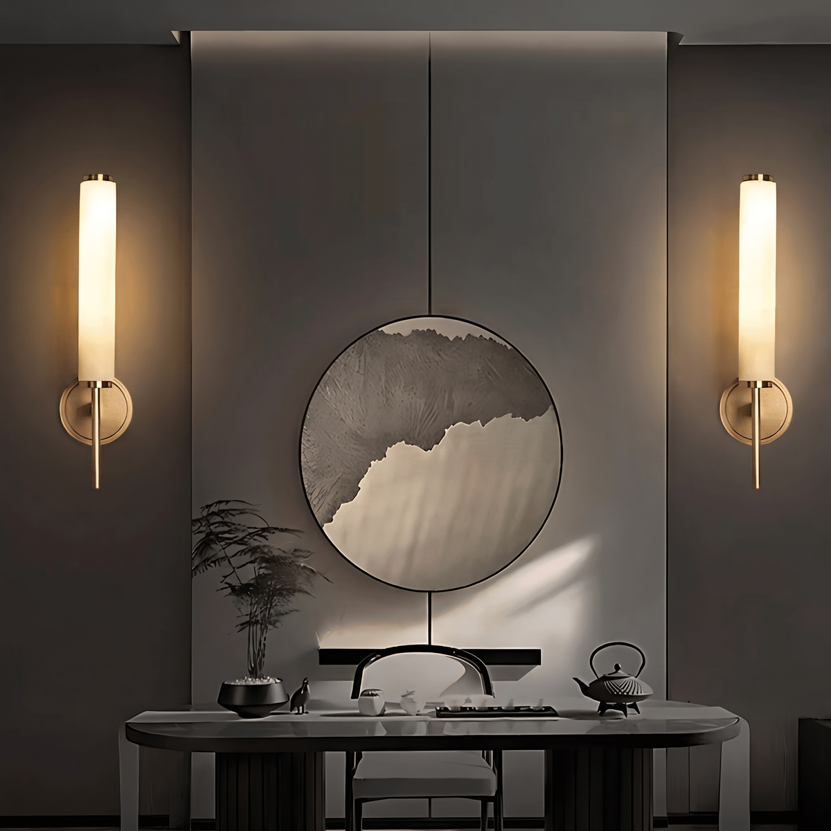 Foye Wall Light - Hestia + Co. (night-time)