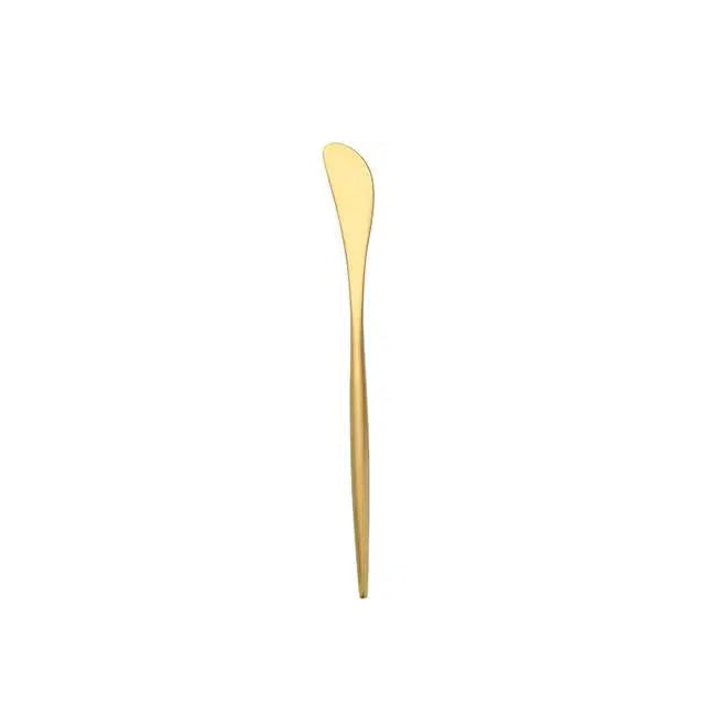Brushed Gold Cutlery Set Hestia + Co. Butter knife 