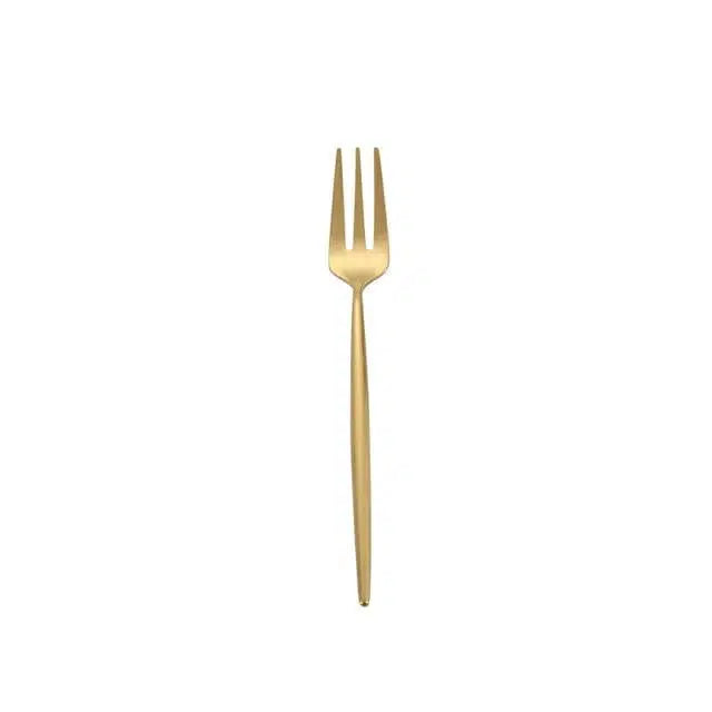 Brushed Gold Cutlery Set Hestia + Co. Tea fork 