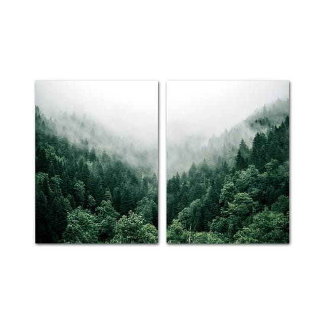 Foggy Forest Print Hestia + Co. 21x30cm Set of 2 