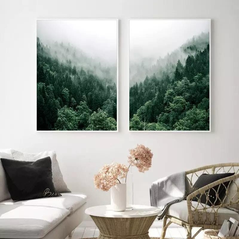 Foggy Forest Print Hestia + Co. 