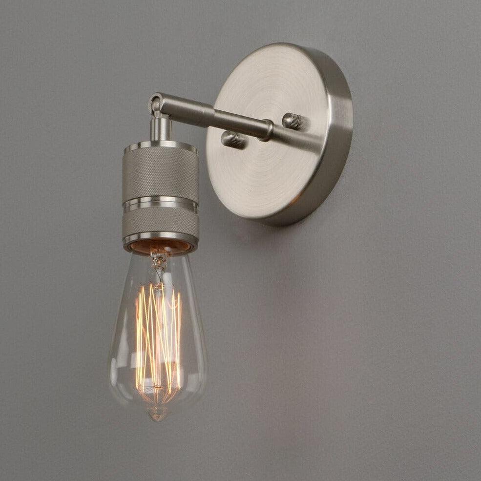 Industrial Wall Light Hestia + Co. Brushed Steel 