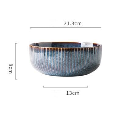 Kiln Glazed Ceramic Tableware Hestia + Co. Large Bowl 