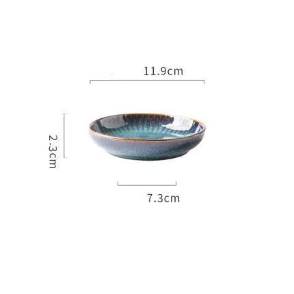 Kiln Glazed Ceramic Tableware Hestia + Co. Sauce Dish 