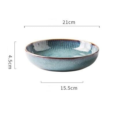 Kiln Glazed Ceramic Tableware Hestia + Co. Shallow Plate 