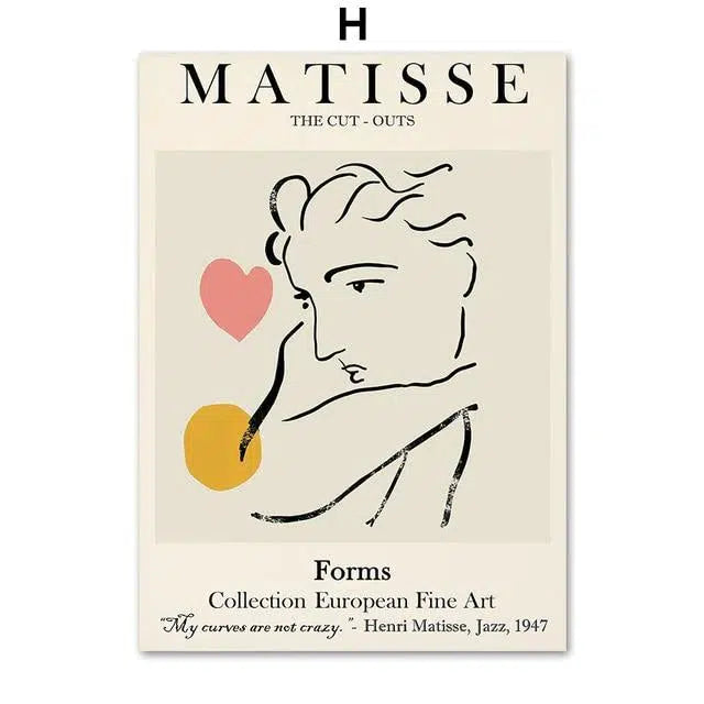 Matisse prints Hestia + Co. 20X25 cm H 