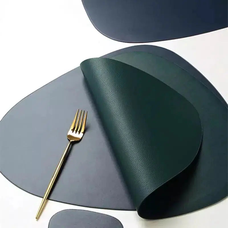PU Leather table Mats and Coasters Hestia + Co. 