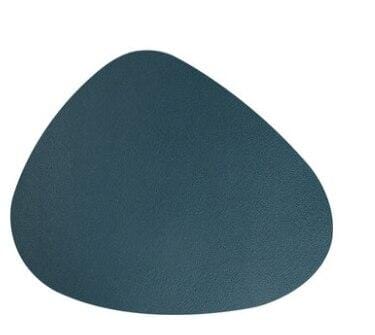 PU Leather table Mats and Coasters Hestia + Co. Dark green Small 