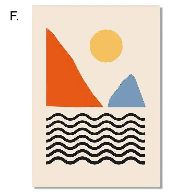 Sail minimalist prints Hestia + Co. 20x25cm F 