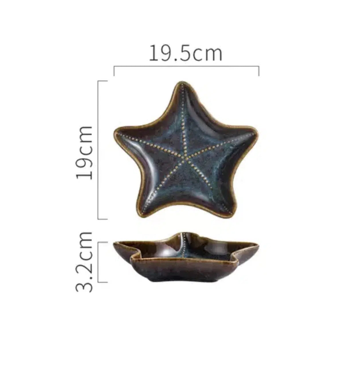 Starfish Conch Fish Shape Tableware Hestia + Co. starfish 