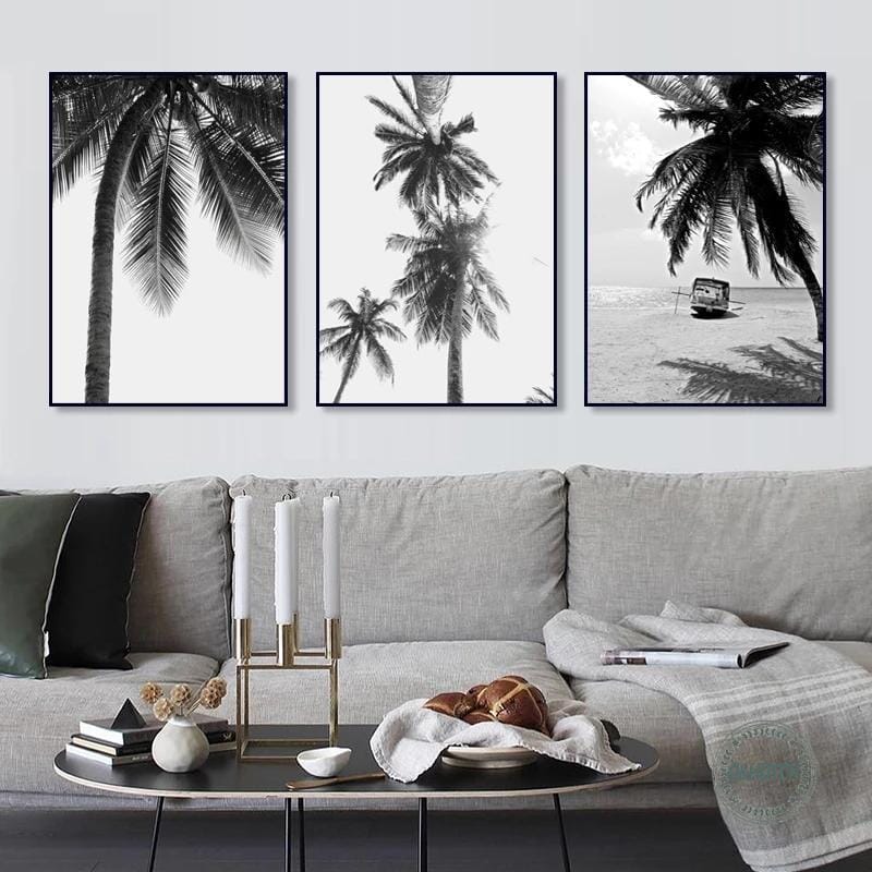 Tropical Black + White Photography Hestia + Co. 20x25cm Set of 3 